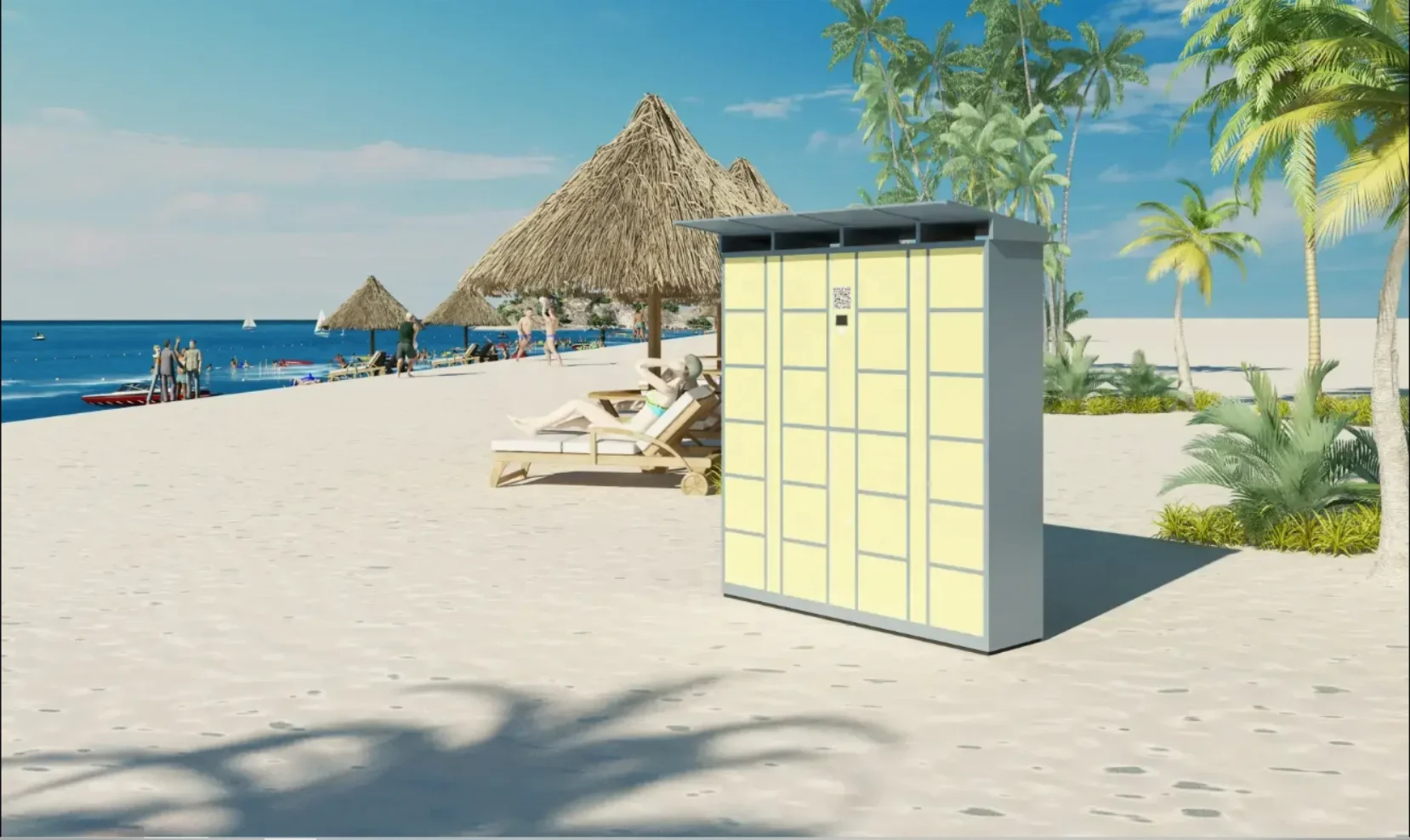 Multi Function Smart Parcel Locker with Refrigerated Locker OEM & ODM Support