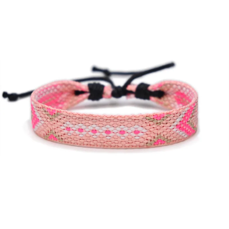 Ethnic Style Braided Bracelet Colorful Tassel Lucky Friendship Hand Rope Woven Bracelet Red White Rope Bracelet