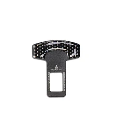 Safety Belt Buckles Real Carbon Fiber Car Seat Alarm Canceler Stopper Plug Buckle Seat belt Clip Car Safety Belt Extender
