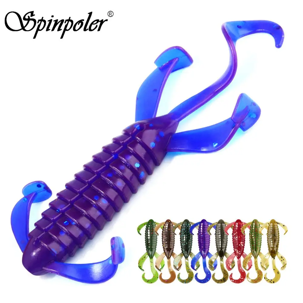 Spinpoler плавающий Craw приманки для рыбалки мягкие ошибка наживка 75 мм/3 5 г воблеры бас Силиконовые Мягкие Worm искусственный TPR рыболовные