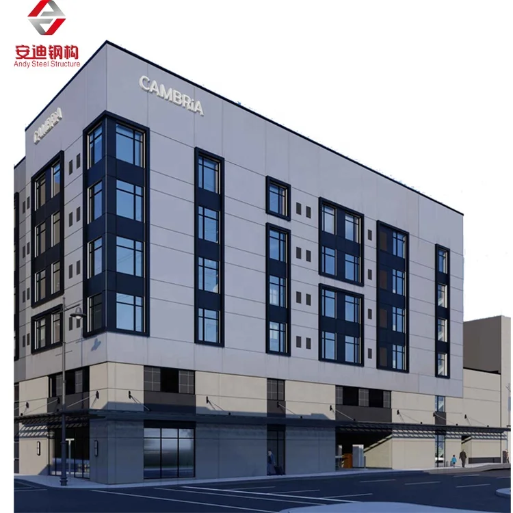 Prefabricated Multi-storeys Steel Structure Building Office building Residential building