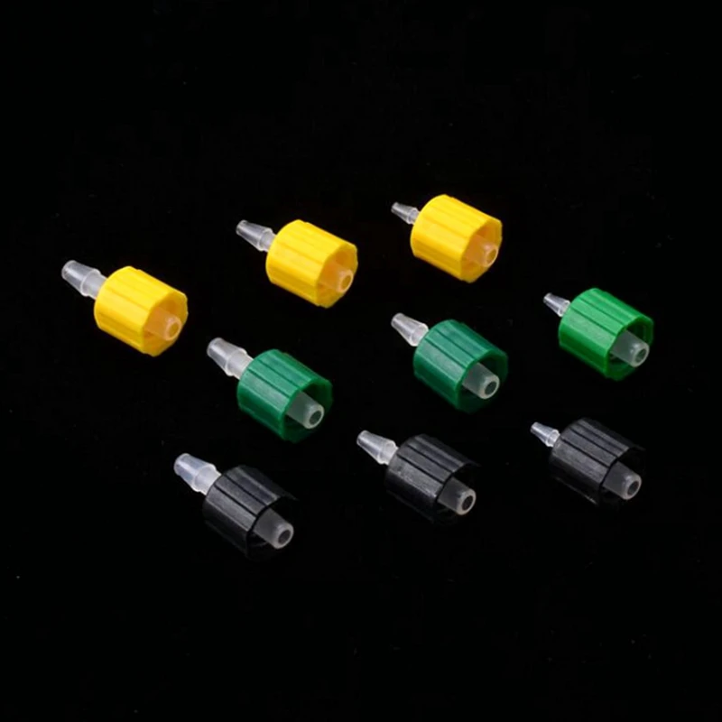 Plastic 7 Colors Barbed Male Luer Rotating Lock Connector Panel Mount Bulkhead Male Luer Lock Adapter Tube Hose Barb Fitting