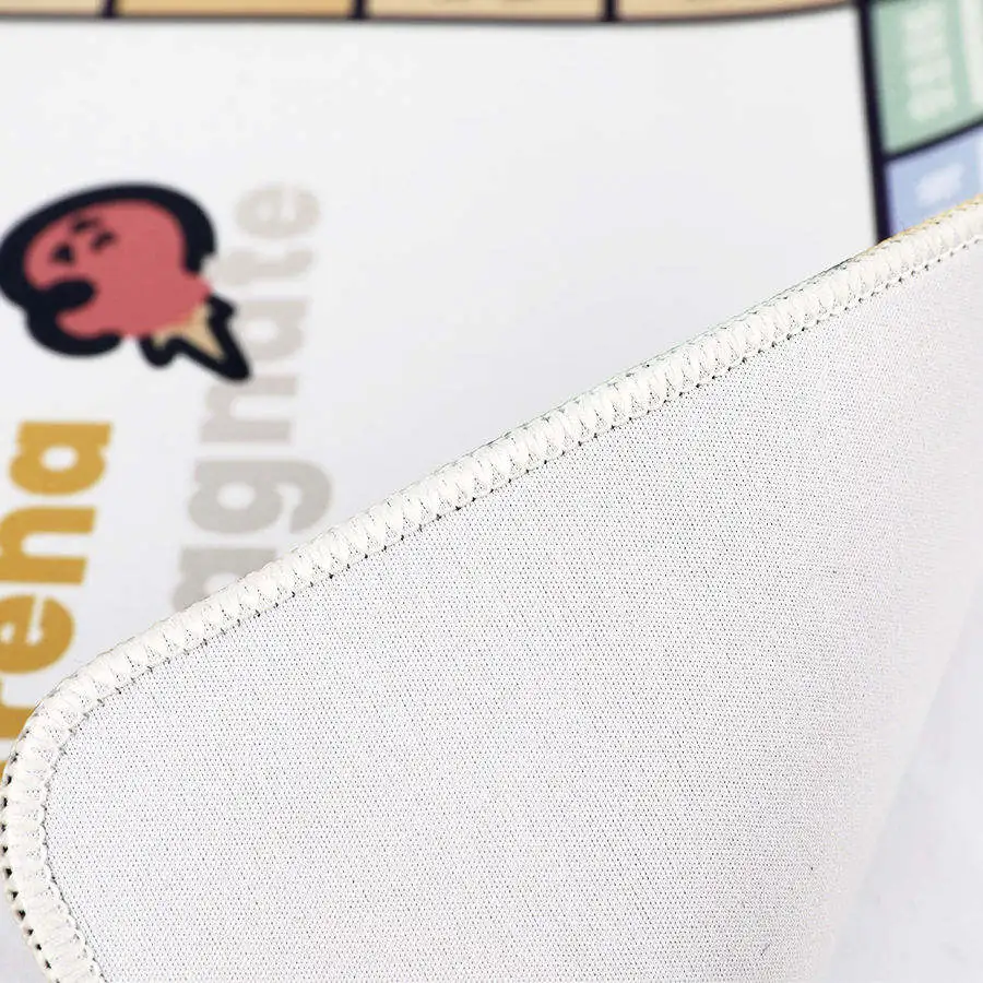 Factory Direct Sale Custom Size Soft rubber White Square game board mat mouse pad For Play Game