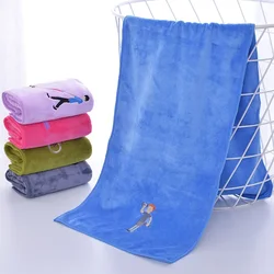 China Manufacture Custom Logo quickly dry microfiber soft embroidery cooling towel sport gym sweat towels