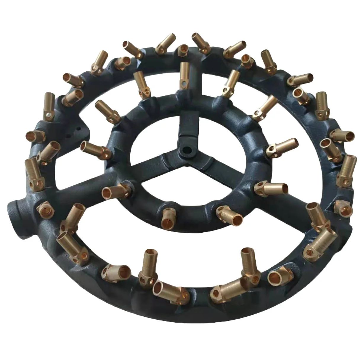 
Cast Iron Burner Brass Gas Stove 44 Tips Jet Burner Camping Portable Kitchen Table Cooker 