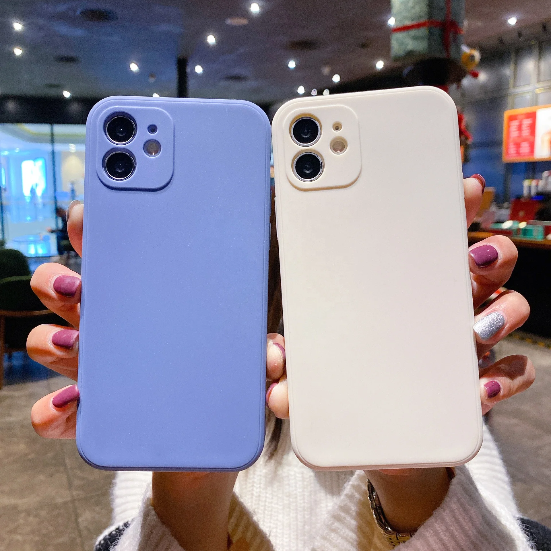 New design luxury Matte square phone case Soft silicone tpu customized mobile cover for iphone 14 13 12 11 XR 11pro xs max