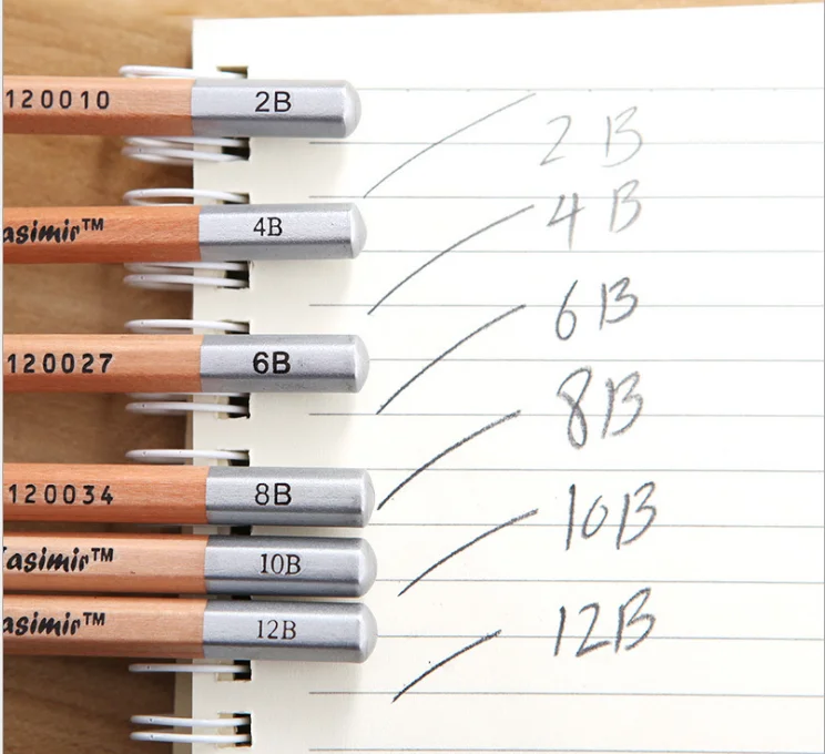 
kasimir Pencil HB2H2B4B6B8B Professional Drawing Wooden Graphite Pencil Set art sketch tool charcoal pencils 