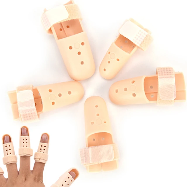 Plastic Mallet DIP Finger Support Brace Splint Joint Protection Injury