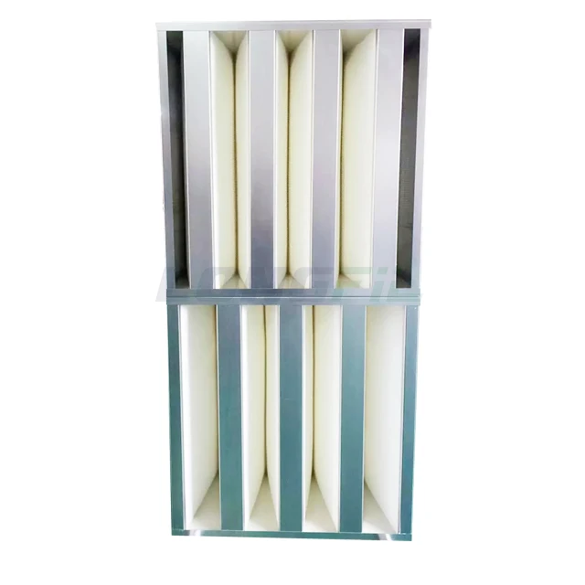 Industry Use Air Filter H13 H14 GMP ISO 610*610 592*592 Manufacturer Factory Price Mini Pleat HEPA Filter for Clean Room