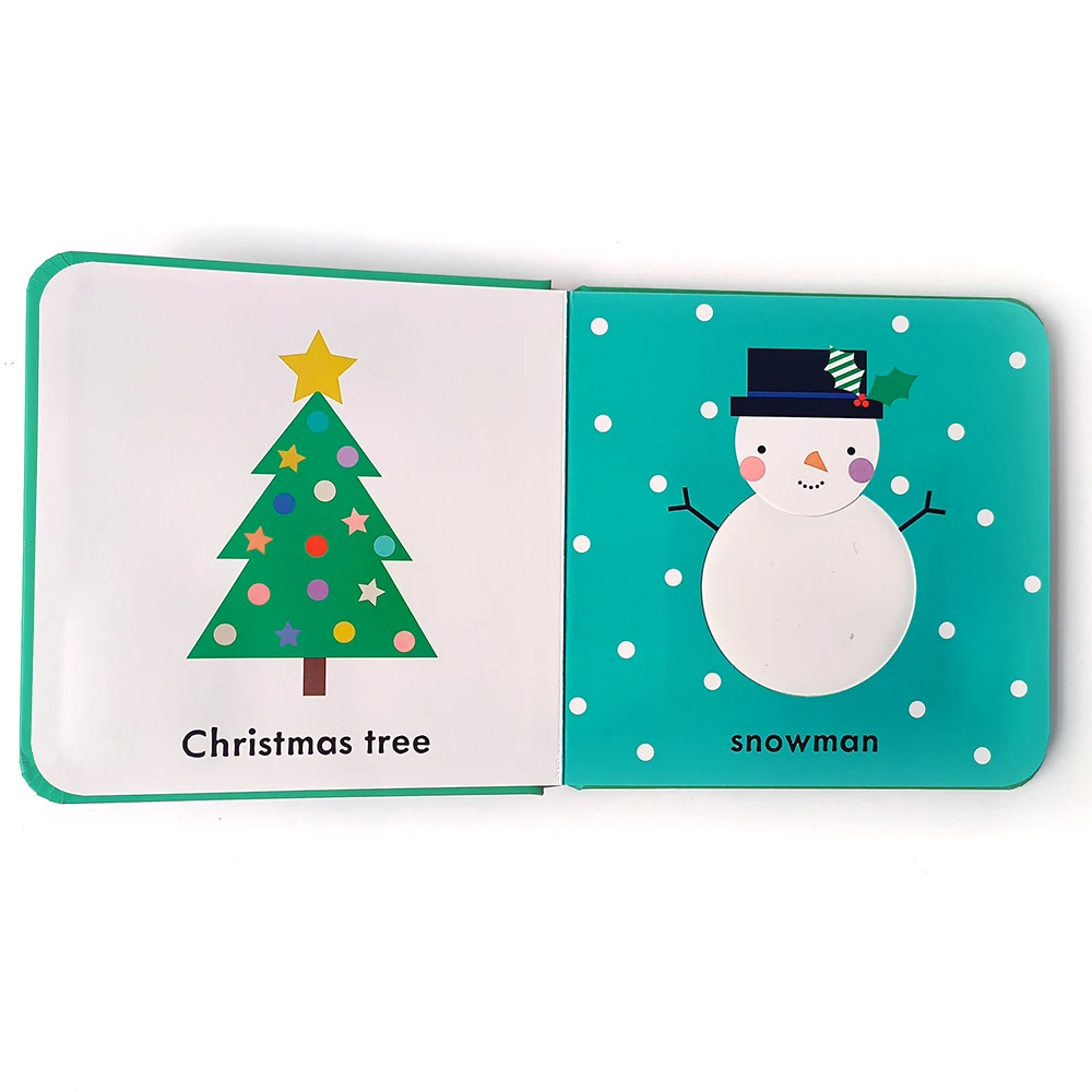 customized children books printing happy christmas story hardcover books for kids full color board best gifts for babies