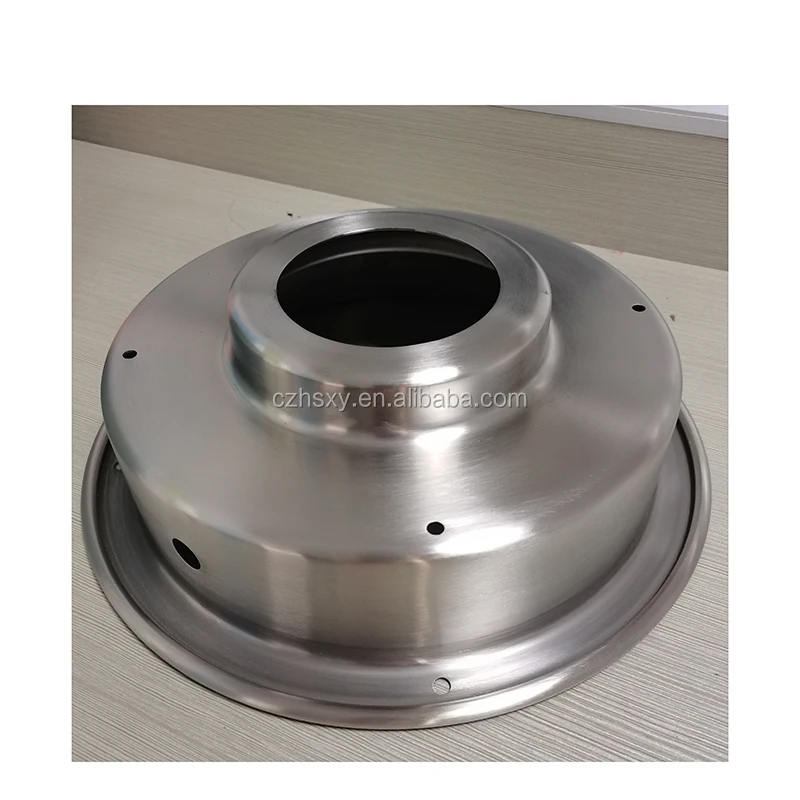 China Customized Stainless Steel Funnel Hopper Metal Cone Spinning