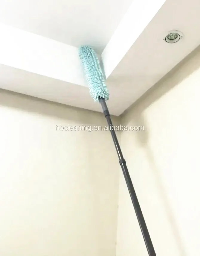 Dual-Action Microfiber Duster Set with Extendable Handle, flexible dusters Extender Kit