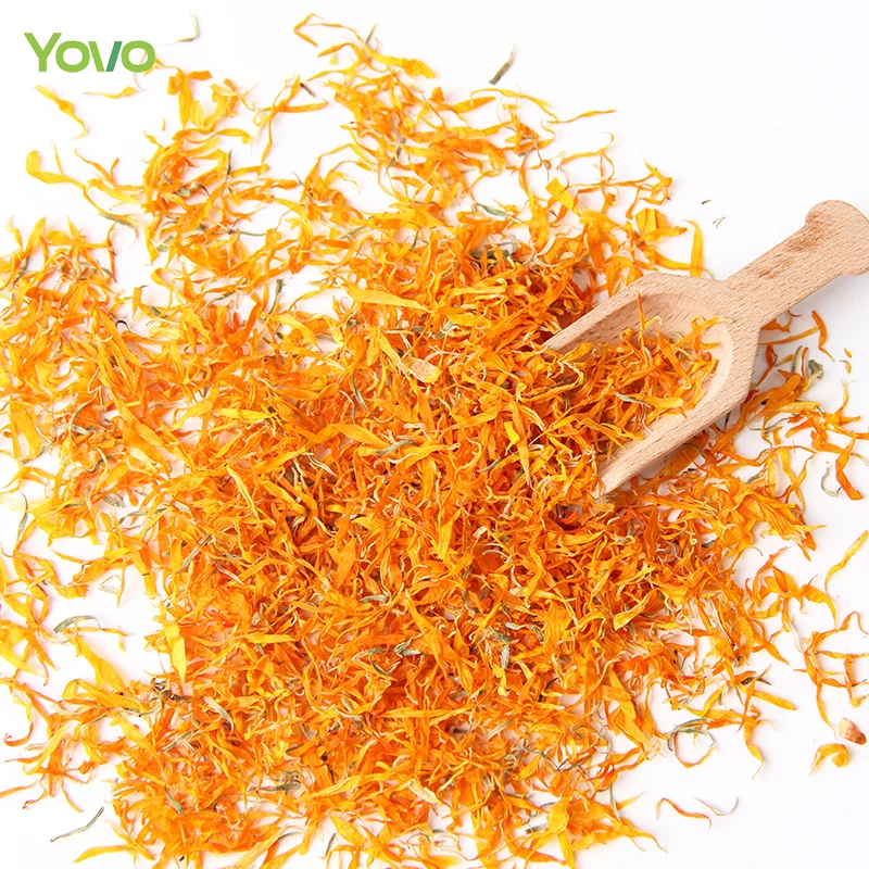 Pure Natural Dried Calendula Petal Edible Calendula Flower Petal for Tea Drinking Bakery Confetti Candle Craft Soap Making