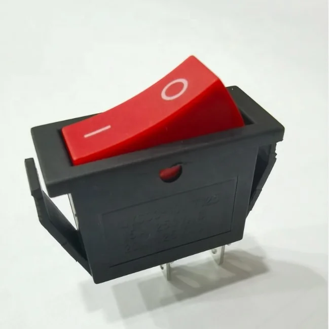 Haitong KCD3 15A 250V 2way 2pin красный свет Вкл/Выкл Лодка медный кулисный переключатель