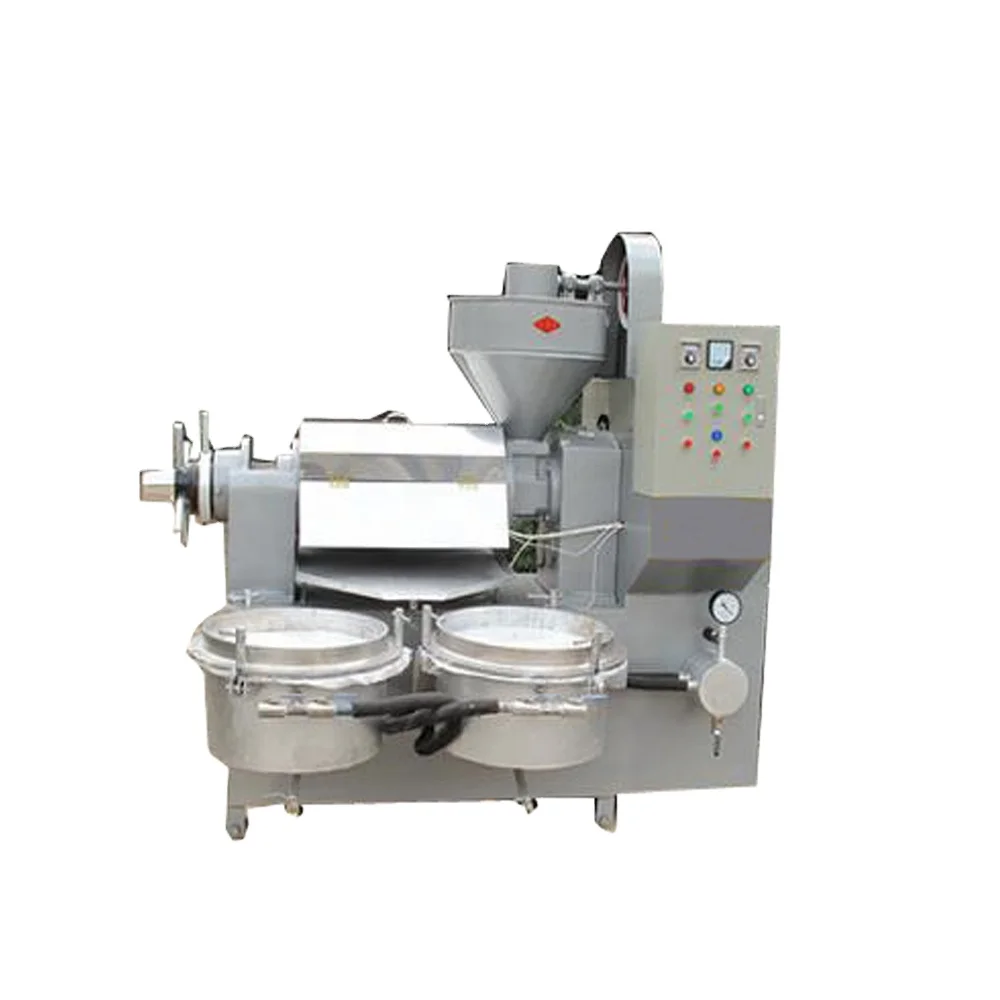 Commercial use automatic screw oil press machine for hot and cold press with oil filter
