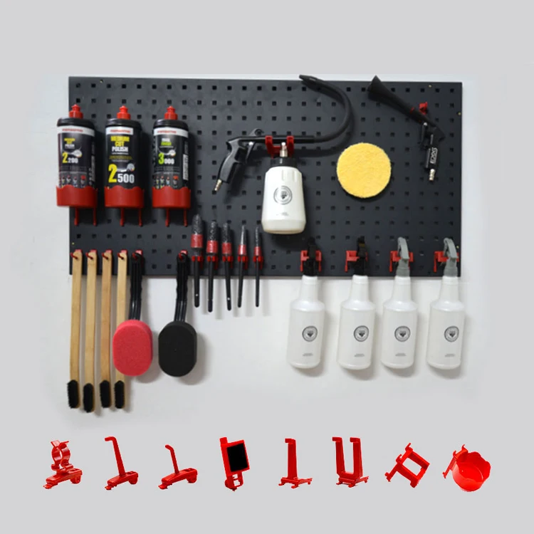 Wholesale garage tool hanging board plastic pegboard hooks