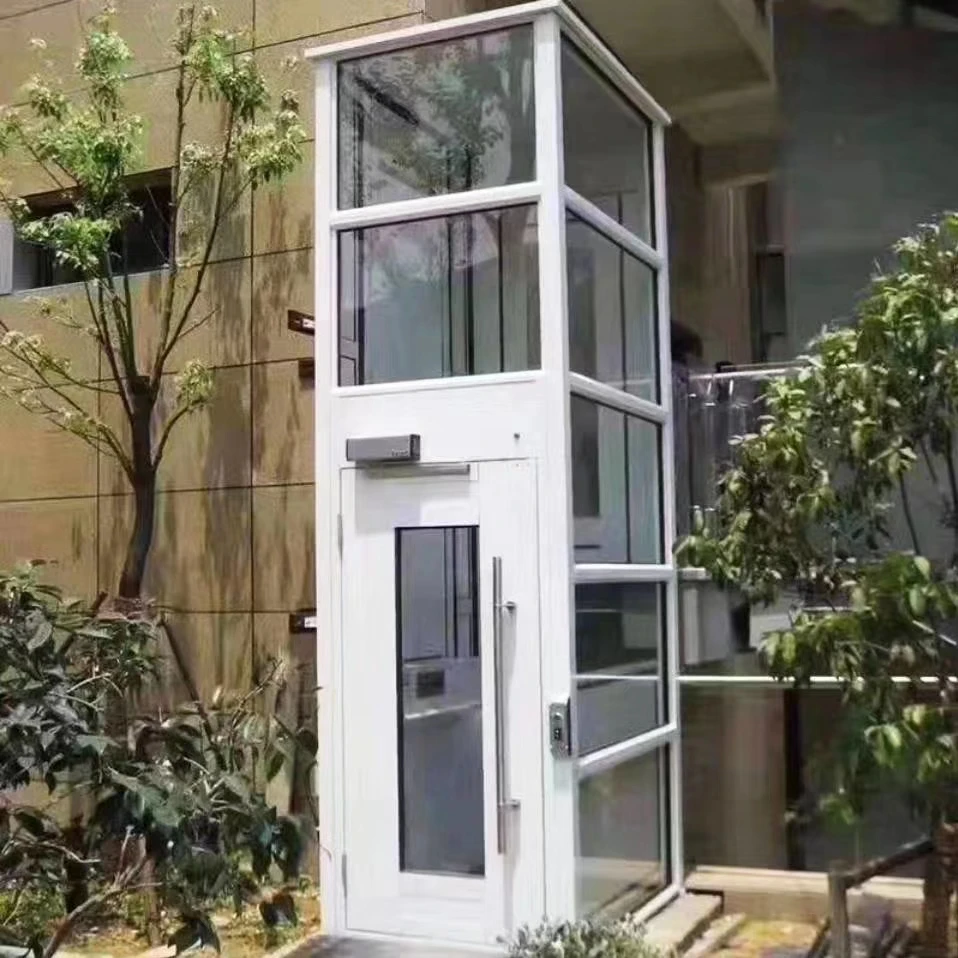 Hydraulic Home Elevator Electric Lift Building Elevator 300kg 500kg Stainless Steel Indoor Outdoor Elevator for Home Hotel Villa