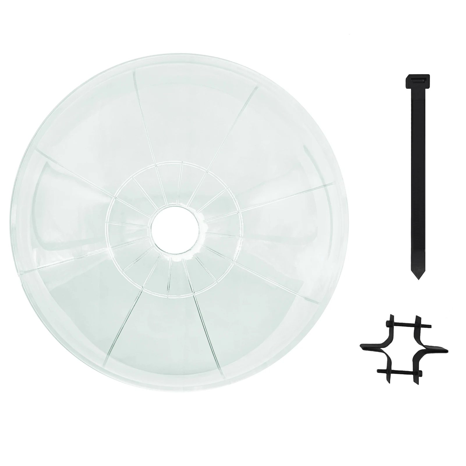 Made In Taiwan Myard 13 Inches Solid Clear PC Wobbly Squirrel Proof Baffle Deflector For Bird Feeder