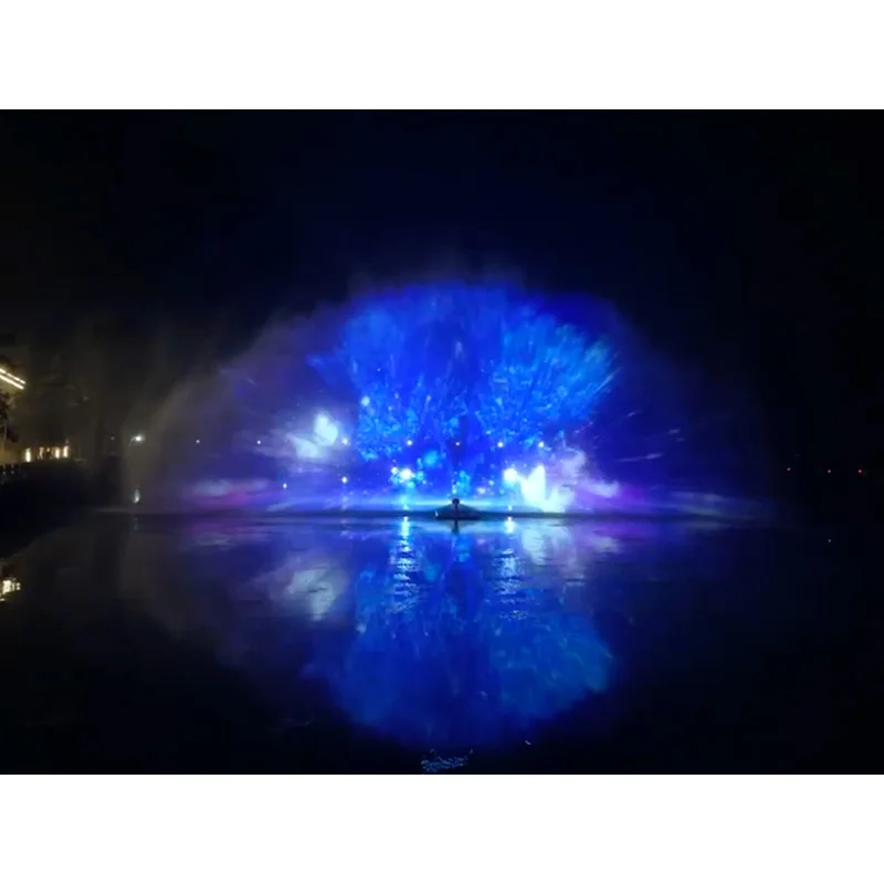 3D Large Dancing Fountain Outdoor Water Screen Movie For Projector