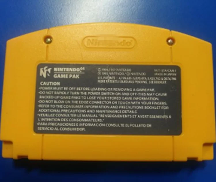 High quality Donkey Kong in Yellow Shell ZELDA OCARINA OF TIME ZELDA MASTER QUEST in Gold Shell for N64 game card