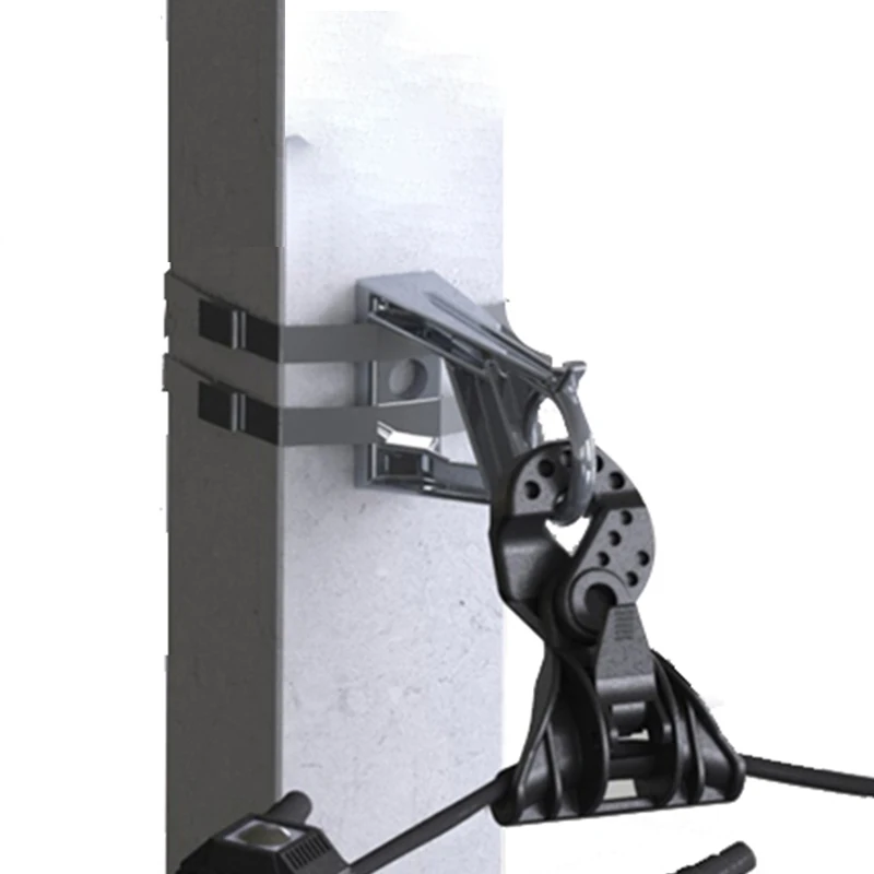 Hot-Dip Outdoor Electric Pole Suspension Clamp Aluminum Alloy Pole Bracket