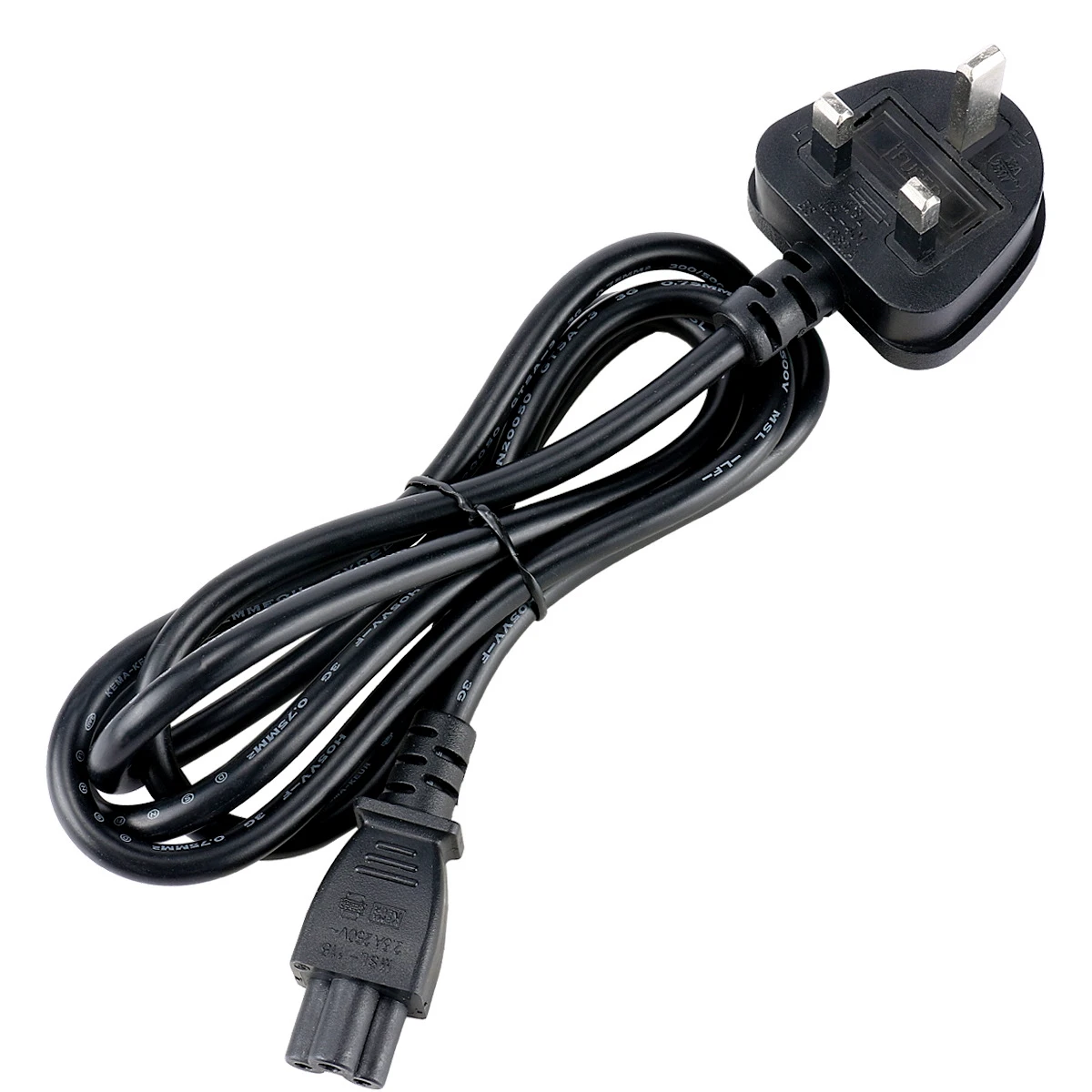 UK British AC Plug To IEC320 C19 Spring Spiral Coiled Curly Power Cord