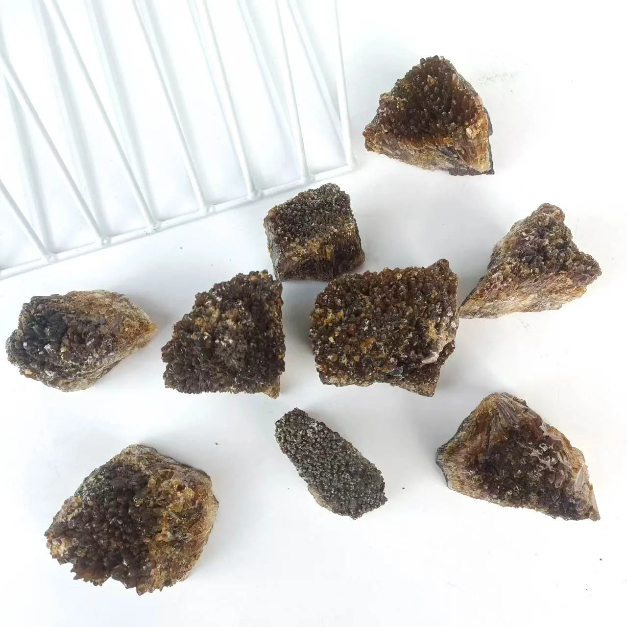 New Arrival Natural Spiritual Healing Crystal Amber Calcite Specimen For Meditation