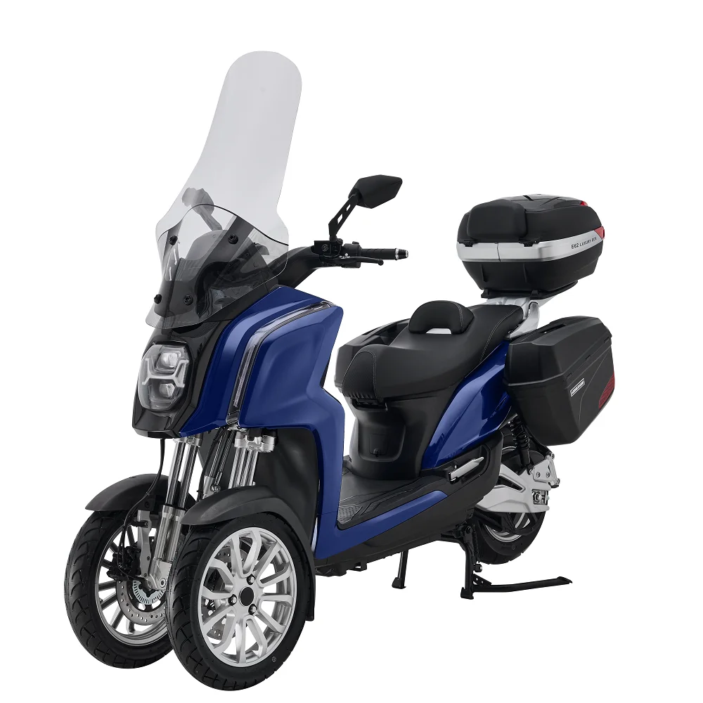 2022 High Speed 100Km Long Range 5000W 72V Lithium 3 Wheel Electric Motorcycle Scooter Tricycle