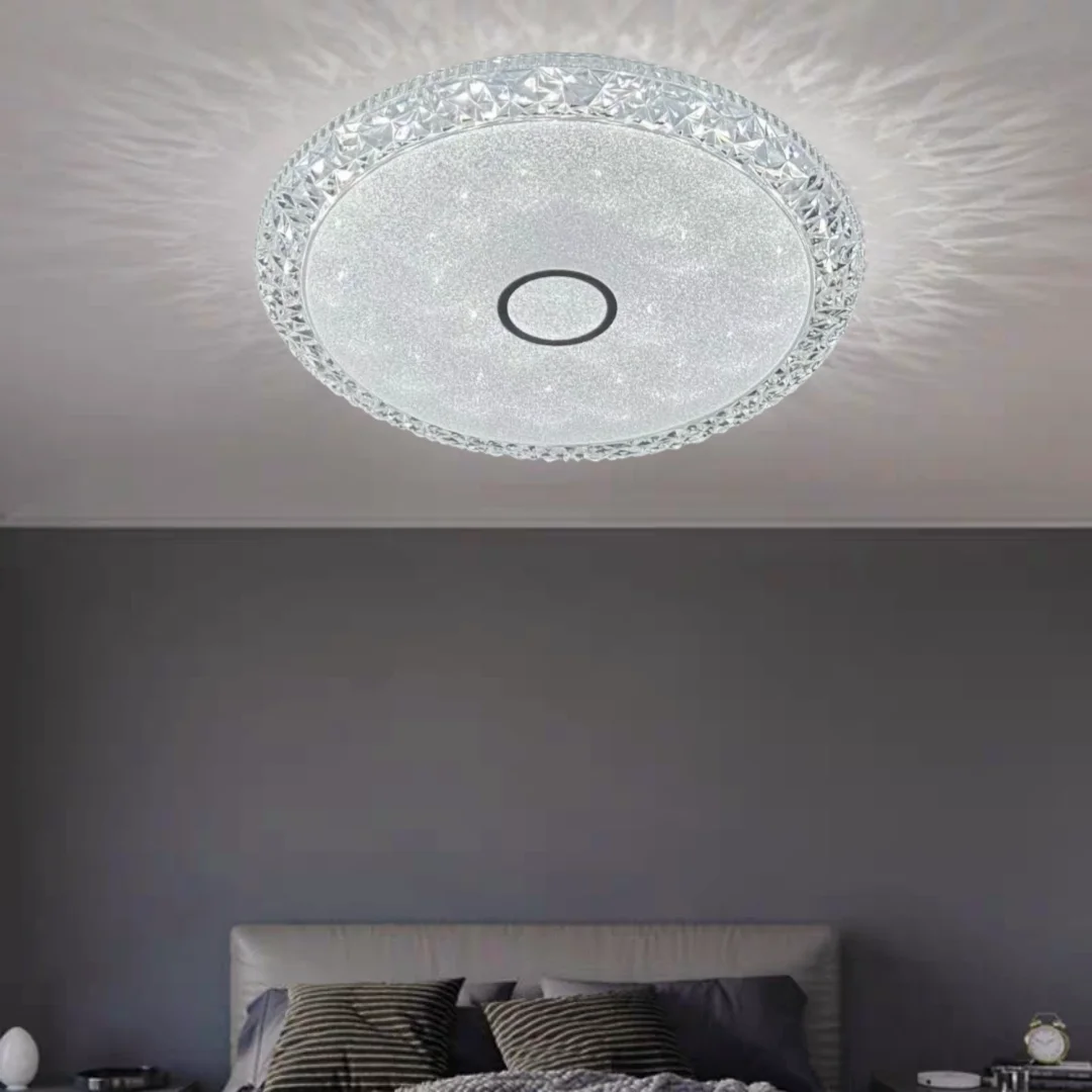 Decoration  Fixtures Star Point Crystal Border Ceiling Lamp Surface Mounted Home Modern Led Ceiling Lights