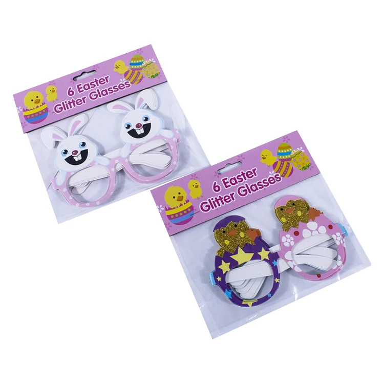 Paper Party Glasses Easter Party Gift Decoration Glitter Christmas for Kids Event & Party Supplies as Picture or Custom Guchen