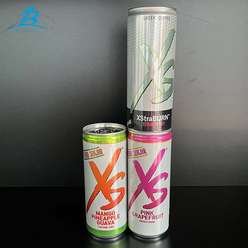 BIOPIN EOE beverage cans 250ml slim can aluminium soda cans