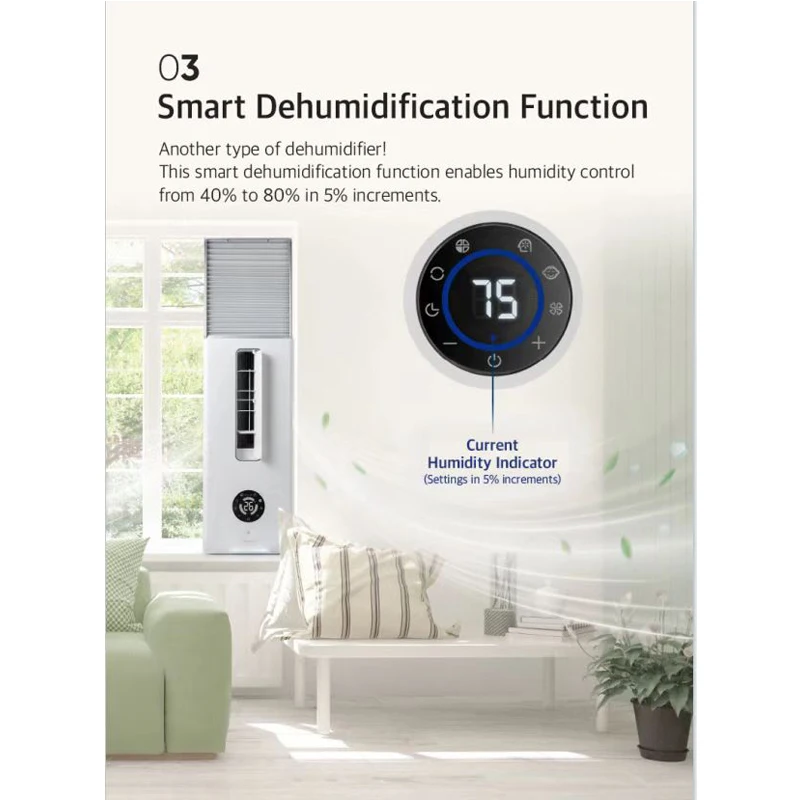 7000btu 3 in 1 air conditioner fan cooler dehumidifier silence Window Air Conditioner home remote control