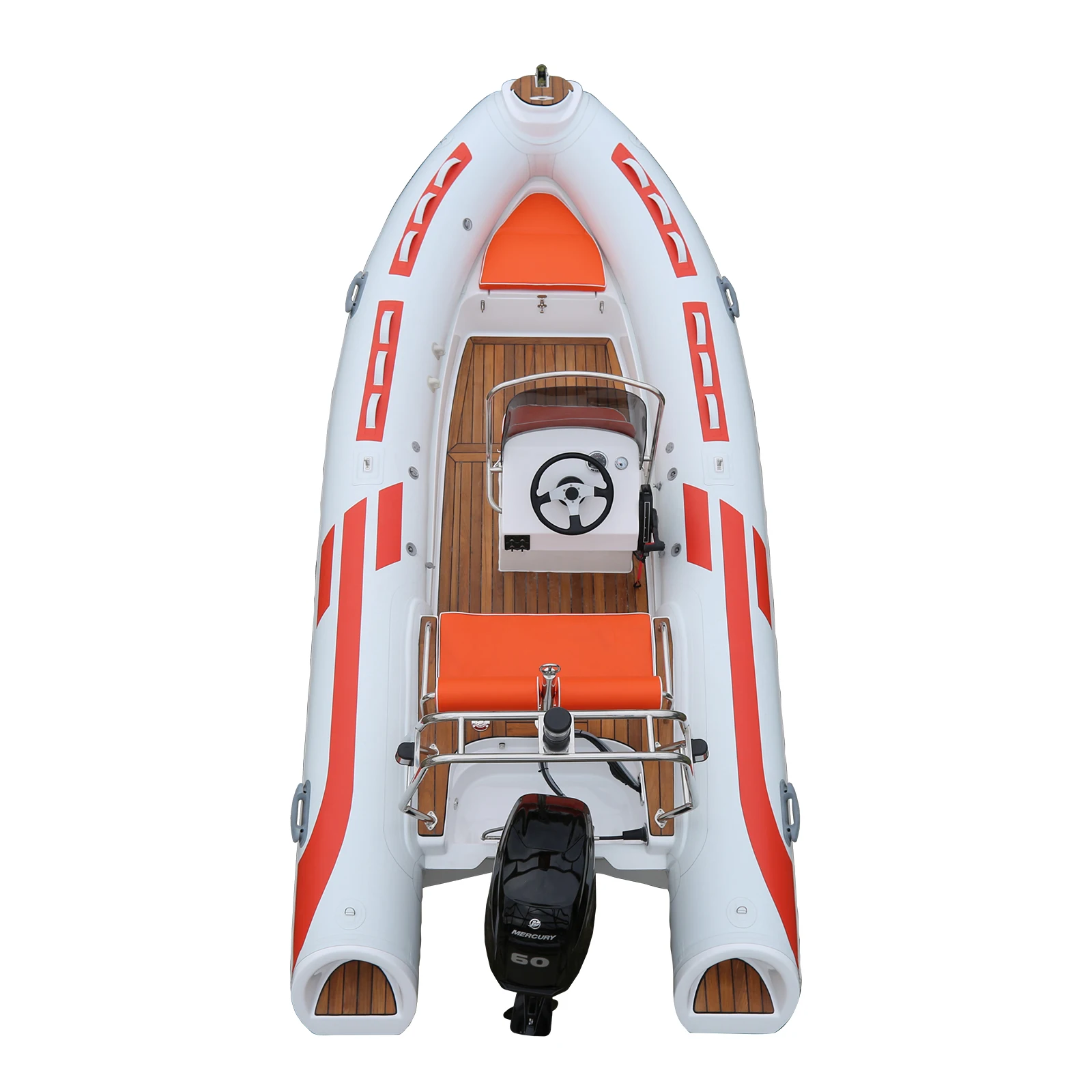 High-Speed Deep V Hull Inflatable Rowing Rib Boat 1.2mm PVC Sport Fishing Boat with Durable Engine for Sport Fishing