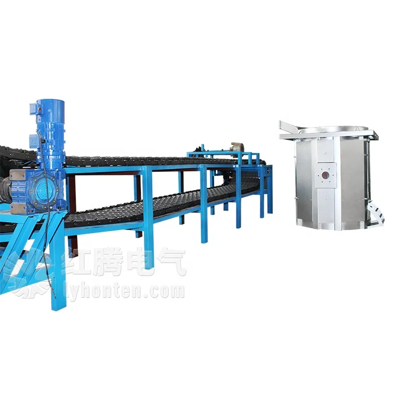 copper melting furnace tilt crucible aluminum oven aluminium ubc scrap smelting oven for ingot casting line billet conveyor 0.5T