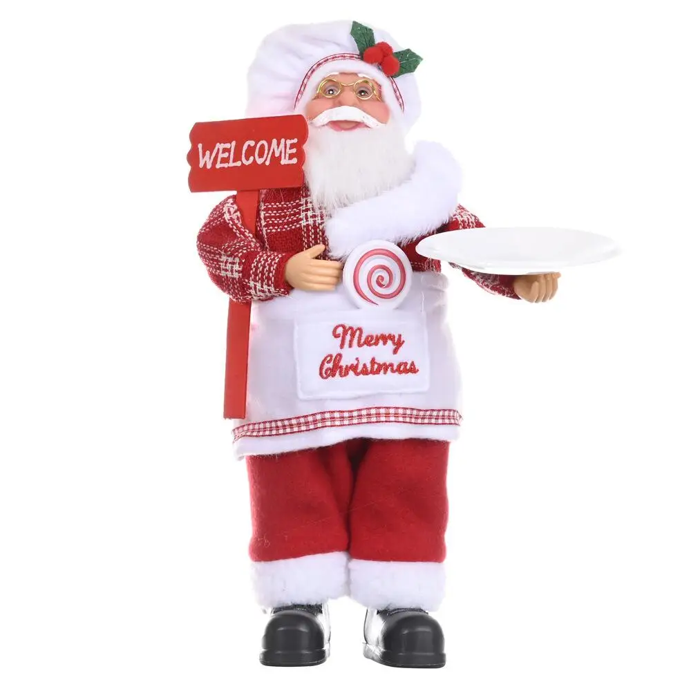 Christmas Decoration Supplies Ornament Standing Santa Clause Xmas Ornaments Christmas Doll Decoration Gifts