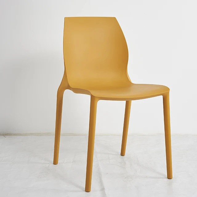 High Quality Modern design Colorful Full PP Plastic chair stackable dining chair
