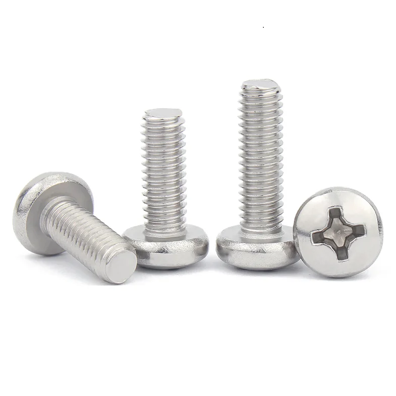 Factory price for high quality screws GB823 Corrosion resistant Stainless Steel Phillips Pan head Screw