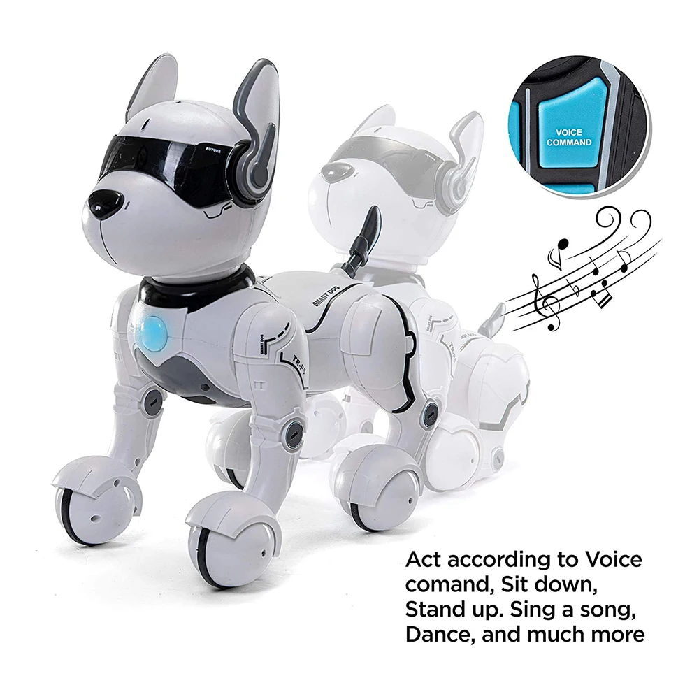 RC Voice Remote Control Dog Toy Electronic Pets Dancing Programmable Smart Robot Dog Gift Toy for Kids