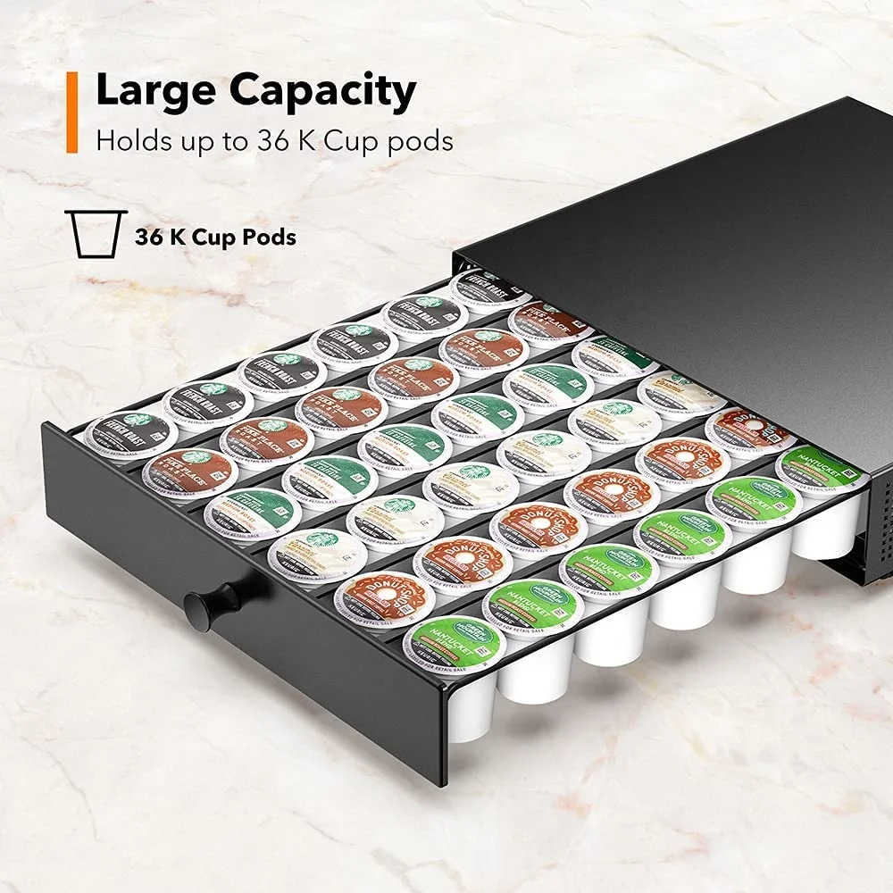 K Cup Holder Coffee Pod Organizer K Cup Organization Storage Drawer Maker Stand Tray Counter Bartesian Rack