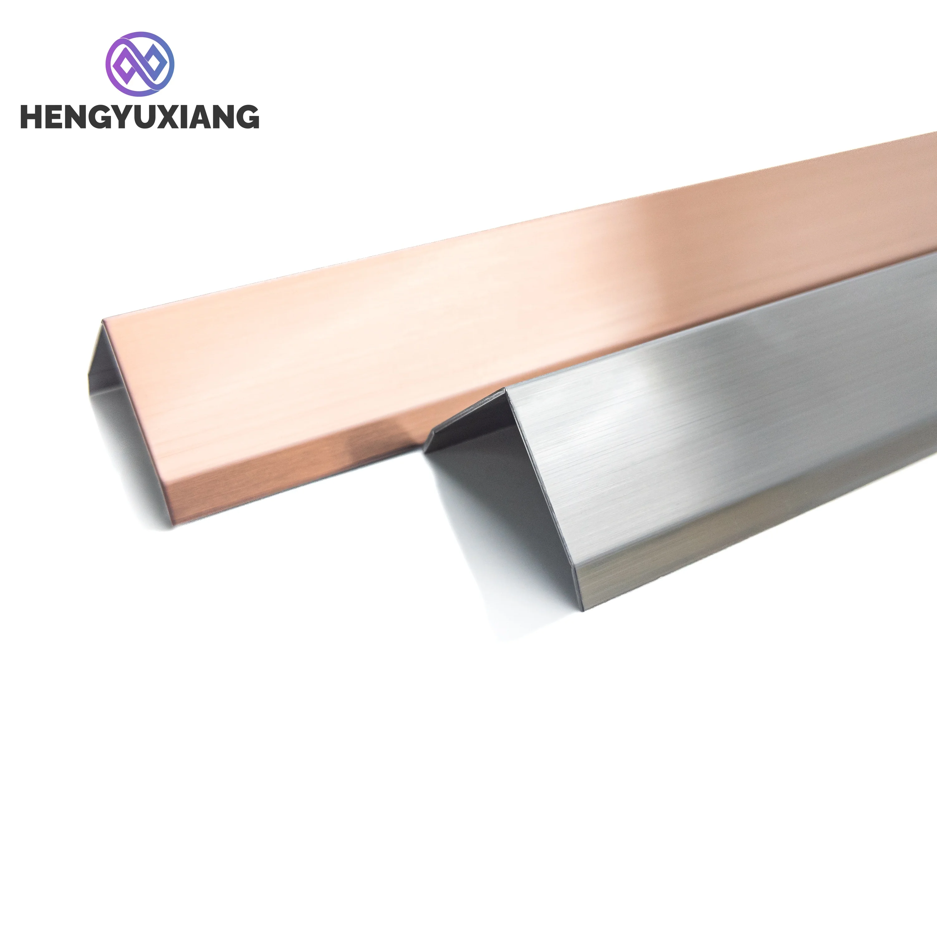 OEM/ODM L Shape Brass Tile Trim Stainless Steel Trim Strip For Wall Decoration