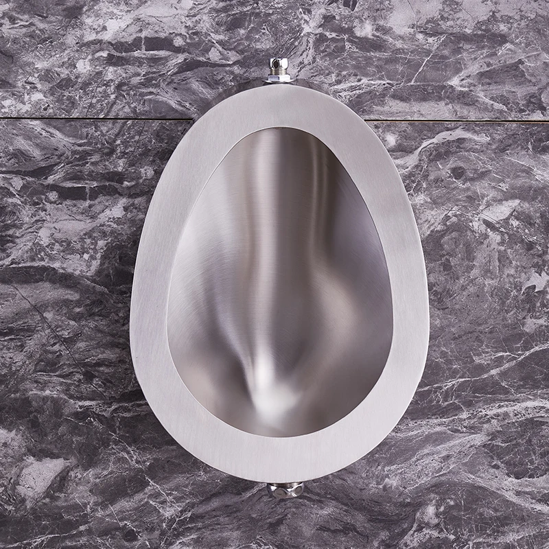 Настенный писсуар из нержавеющей стали для мужчин, санитарная посуда для ванной и туалета, настенные писсуары для публичного туалета