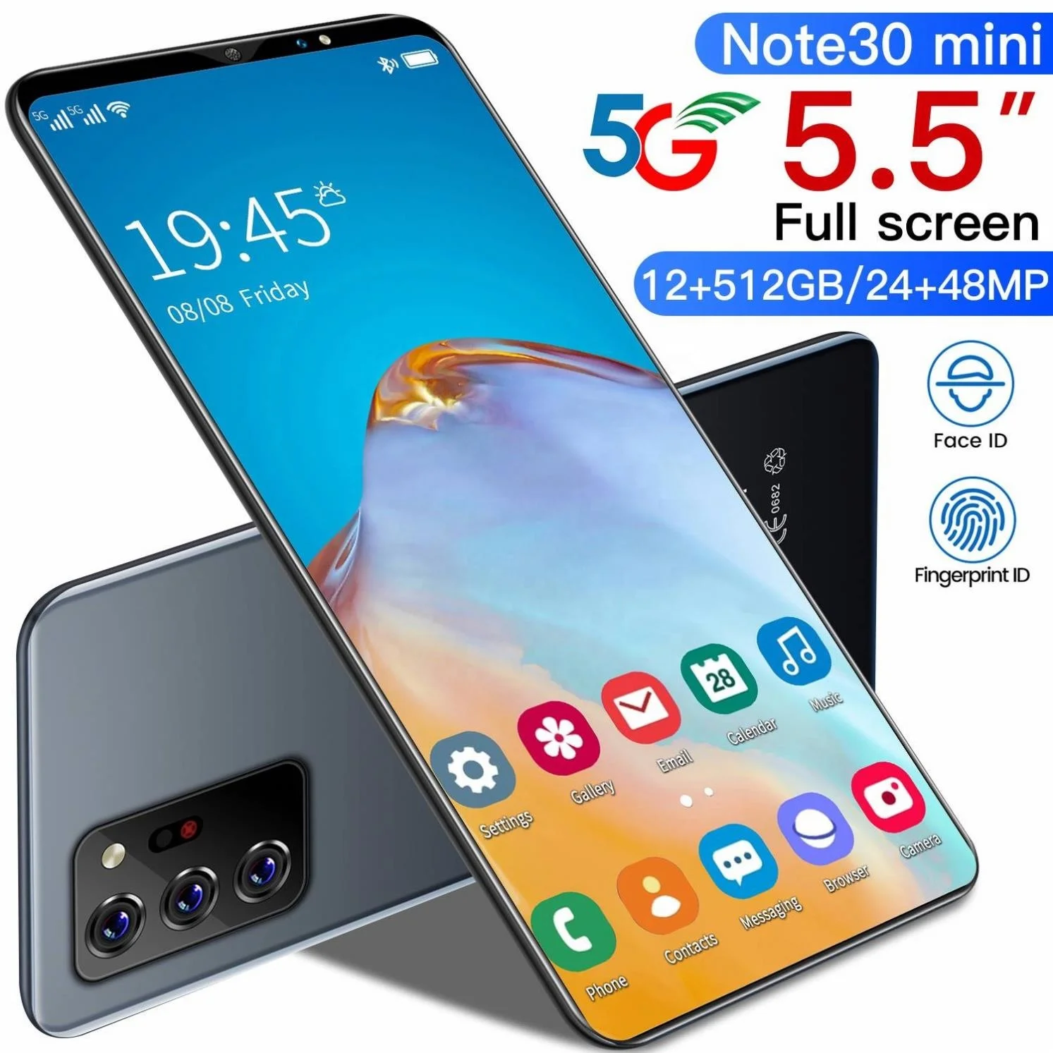 Wholesale Brand Phone Note30 mini 10 core 5.5inch HD Screen Affordable High Quality fashion Cell