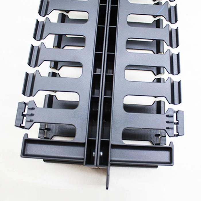  Cabinet double-sided 1u plastic cable management rack cabinet 19-inch