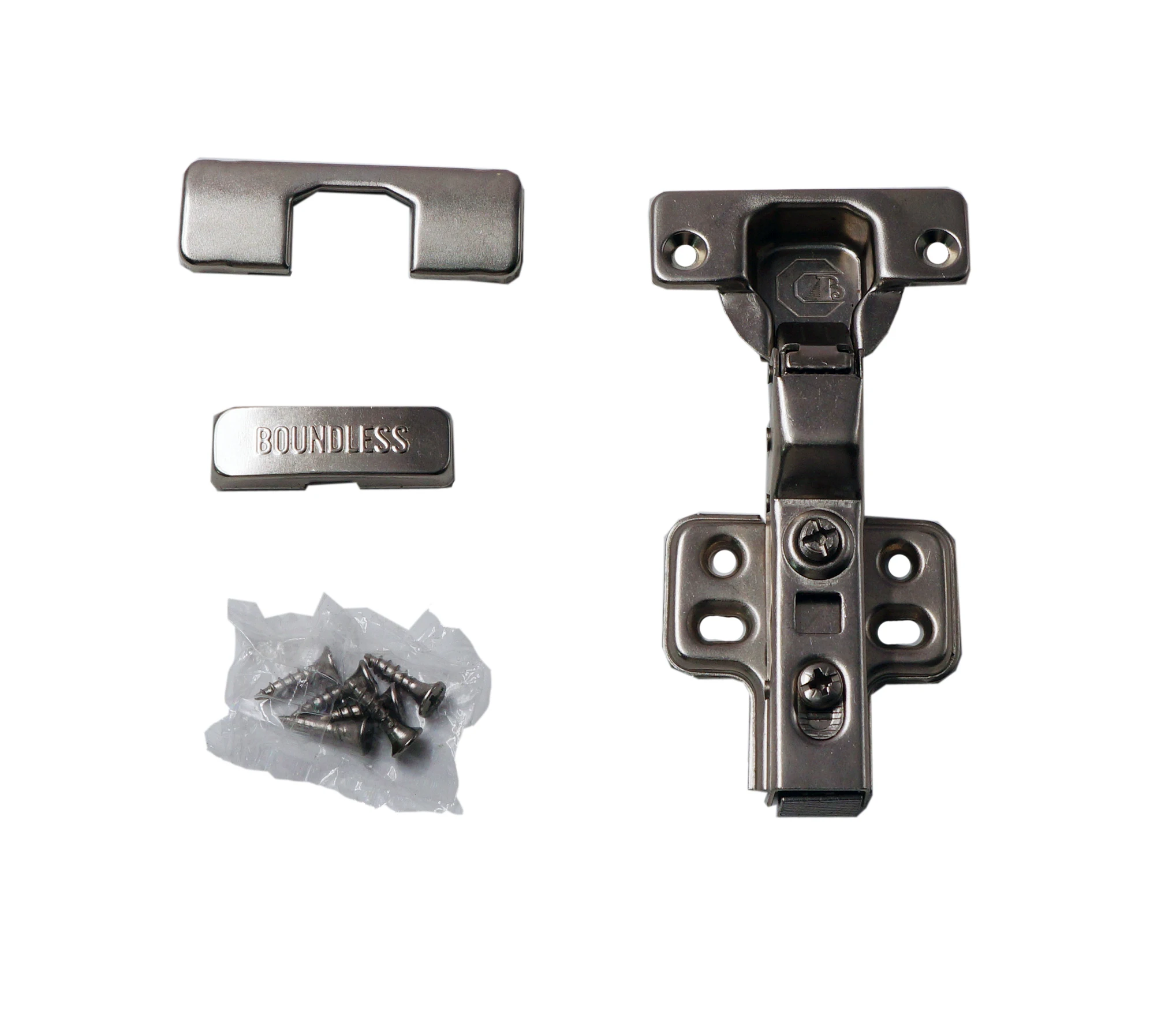 Foshan Supplier Furniture Steel Clip on Hinge half overlay concealed door accessory with CE certificate