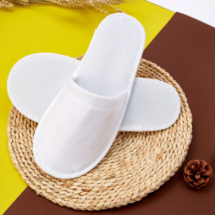Disposable slippers thickened brushed fabric slippers Hotel Hotel B & B travel portable home wholesale