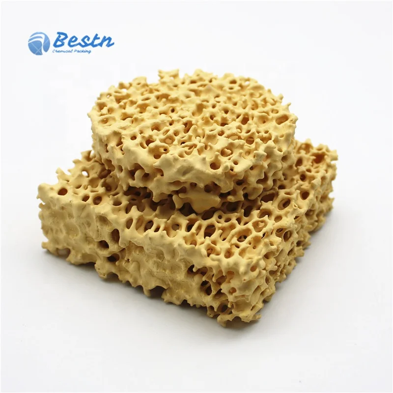 Bulk sic foam ceramic filter Casting Filtration zirconia filter for metal foundry