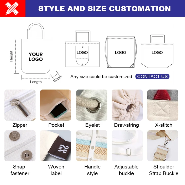 Wholesale promotional custom logo printing organic grocerie shopping bulk 100% cloth canvas tote cotton bag