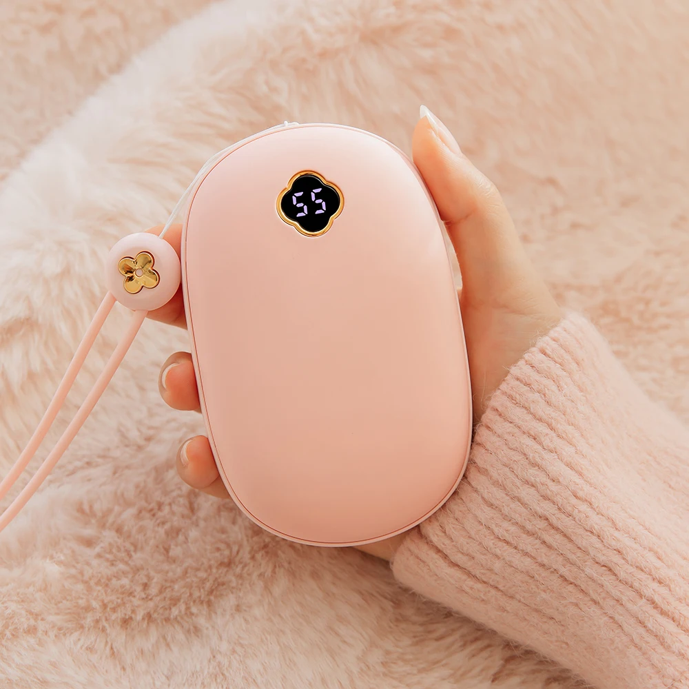 New Arrivals Korea winter USB Rechargeable cute mini pocket Hand Warmer portable 10000mAh electric power bank hand warmer
