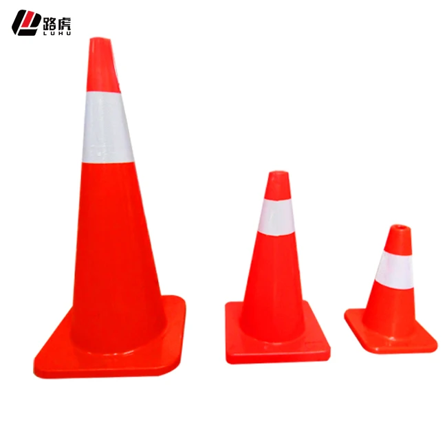 Road Construction Safety traffic Cones High reflective Flexible PVC  road cone