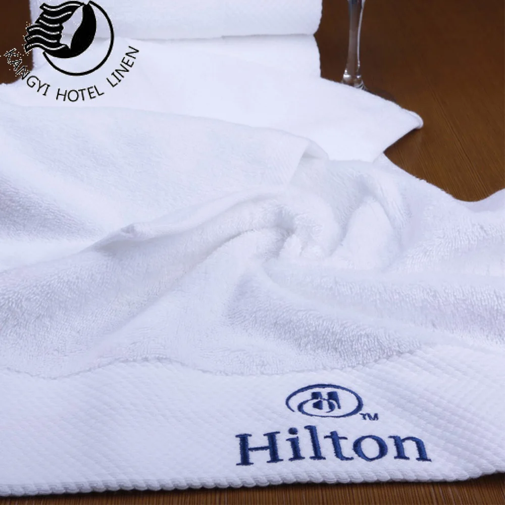 Easton 100% Cotton Terry Hotel 100% Cotton White Plain 32S  Face Towel Set Guest Room Hot Sale